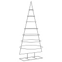  Juletre til dekorasjon metall svart 210 cm