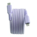 Dacota Platinum magnetisk USB-C til Lightning kabel 1,5 m, lavendel