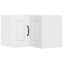 vidaXL Vegghjørneskap PORTO Hvit 57 x 57 x 40 cm Konstruert tre