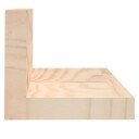Vegghyller 2 stk 80x11x9 cm heltre furu