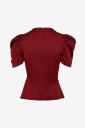 Love Lolina   Kortermet bluse Francis Top   Rød