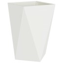 vidaXL Plantekassed Hvit 50 x 50 x 75 cm Stål