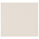 Vidaxl Vektdyne kremhvit 200x230 cm 9 kg stoff
