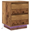  Nattbord med LED Lys Gamle Tre 39x34.5x50 cm