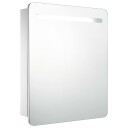 vidaXL LED-speilskap til bad 68x9x80 cm