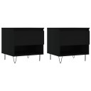  Salongbord 2 stk svart 50x46x50 cm konstruert tre 8721012112223