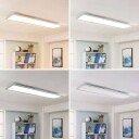 Arcchio Lysander LED-panel, CCT 119cm 58W, sølv