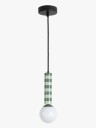 Leitmotiv Pendant Lamp Rayado   Green   H38CM
