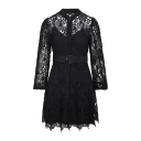 Adalira Dress Black XS Cotton lace dress