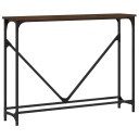  Konsollbord brun eik 102x22,5x75 cm konstruert tre 8720845420857