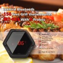 Inkbird BBQ-termometer med 6 prober med bluetooth overføring til app