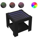  Salongbord med LED svart 53x53x45 cm konstruert tre 847540
