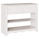  Konsollbord "DRAMMEN" Hvitt 89,5x37x73 cm Solid Tre Furu