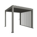 Biohort Sideveggsrist for pergola 3m metallisk kvartsgrå