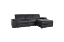 Hjørnesofa 3 seter Rayland Svart Lær/PU Høyre Manuell Recliner   Svart Lær/PU Høyre Manuell Recliner
