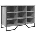  Skohylle grå sonoma 90x38x61,5 cm konstruert tre