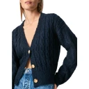 Pepe Jeans Dame Strikkevarer Blå L,