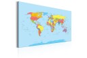 Tavle Rainbow Geography 120X80 Artgeist sp. z o. o.