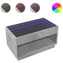  Salongbord med Infinity LED betonggrå 90x50x50 cm 847668