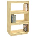 vidaXL Bokhylle/romdeler 60x35x103 cm heltre furu