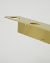 Meraki Bottle Hanger 3 Holes   Brushed Brass Finish