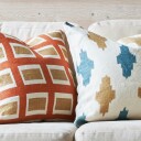 Chhatwal & Jonsson Hira putetrekk 50x50 cm Apricot Orange/Khaki