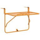 vidaXL Balkongbord gul 60x40 cm stål