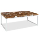vidaXL Salongbord teak harpiks 110x60x40 cm