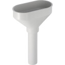 PP dryppkopp oval ø 40 mm hvit