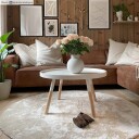 Runde tepper   Aranga Super Soft Fur beige Størrelse: Ø 200 cm