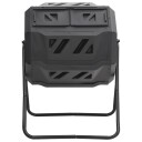 vidaXL Kompostbeholder for hage svart 73x64x95 cm 160 L