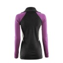 Aclima Women's WarmWool Polo Marengo/Sunset Purple/Nature S