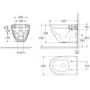 Ifö Spira Art 624509309 WC-skål vegghengt, med hardt sete, soft-close