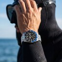 Stührling Original Herreklokke 3968.1 Aquadiver Sort/Stål Ø42 mm