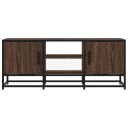  TV-benk brun eik 100x35x41 cm konstruert tre og metall 8721102838972