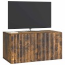  Vegghengt TV skap Røkt Eik 59,5 x 31 x 30 cm Konstruert tre
