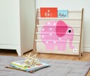 3 Sprouts Book Rack Pink Elephant