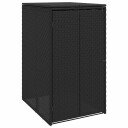 vidaXL Søppelboks Svart 65 x 80 x 115 cm Polyethylen
