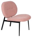Zuiver Spike Loungestol - Pink/Sort   Unoliving