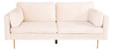 Boom sofa 3 seter velour beige.