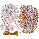 Creativ Company Smykkesett m. treperler Pastellfarger
