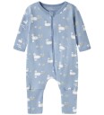 Name It NbfNightsuit 2-pakning med glidelås og svaneprint, Rosa, Størrelse 74