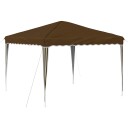 vidaXL Pop-up Festtelt 288 x 288 x 245 cm Gråbrun Oxford Stoff