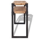 vidaXL Konsollbord heltre akasie 120x40x85 cm