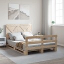  Sengeramme med hodegavl 140x200 cm heltre furu 3281576