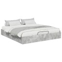  Ottoman sengeramme Betong 203 x 180 x 25 cm Konstruert tre
