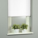 Vista Plissegardin crush 70x160 cm hvit lysfiltrerende