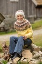 Viking Garn 2027 1E Nova Genser Og Lue Lys Gul