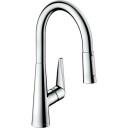 Hansgrohe Talis S 200 kjøkkenbatteri Med uttrekkbar tut og dusj, Krom