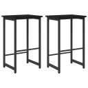 vidaXL Barstol 2 stk. Svart eik 40 x 32 x 64 cm Konstruert tre